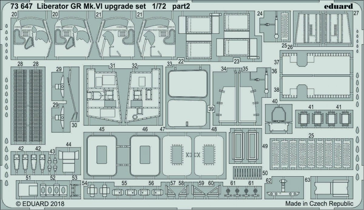 Eduard 73647 Liberator GR Mk. VI upgrade set 1/72 EDUARD – Bild 2