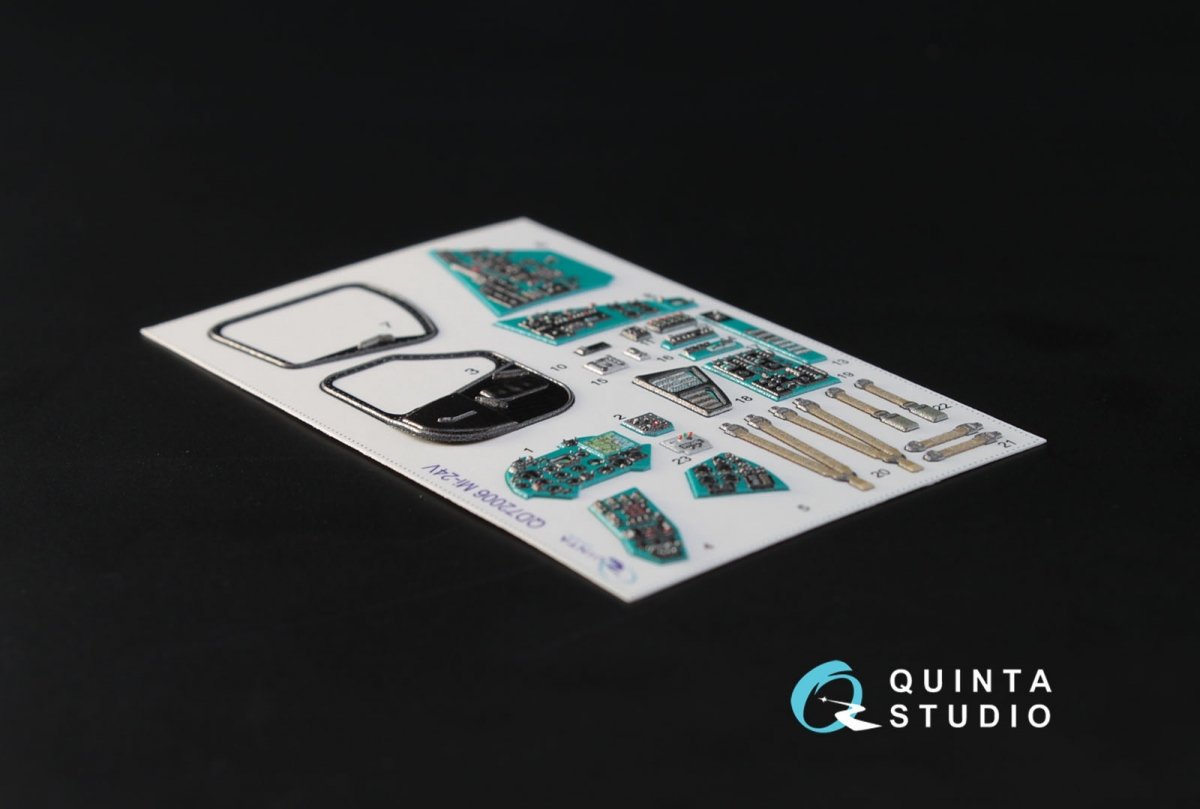Quinta Studio QD72006 Mi-24V 3D-Printed &amp;amp; colored Interior on decal paper (for Zvezda kit) 1/72 – Bild 2