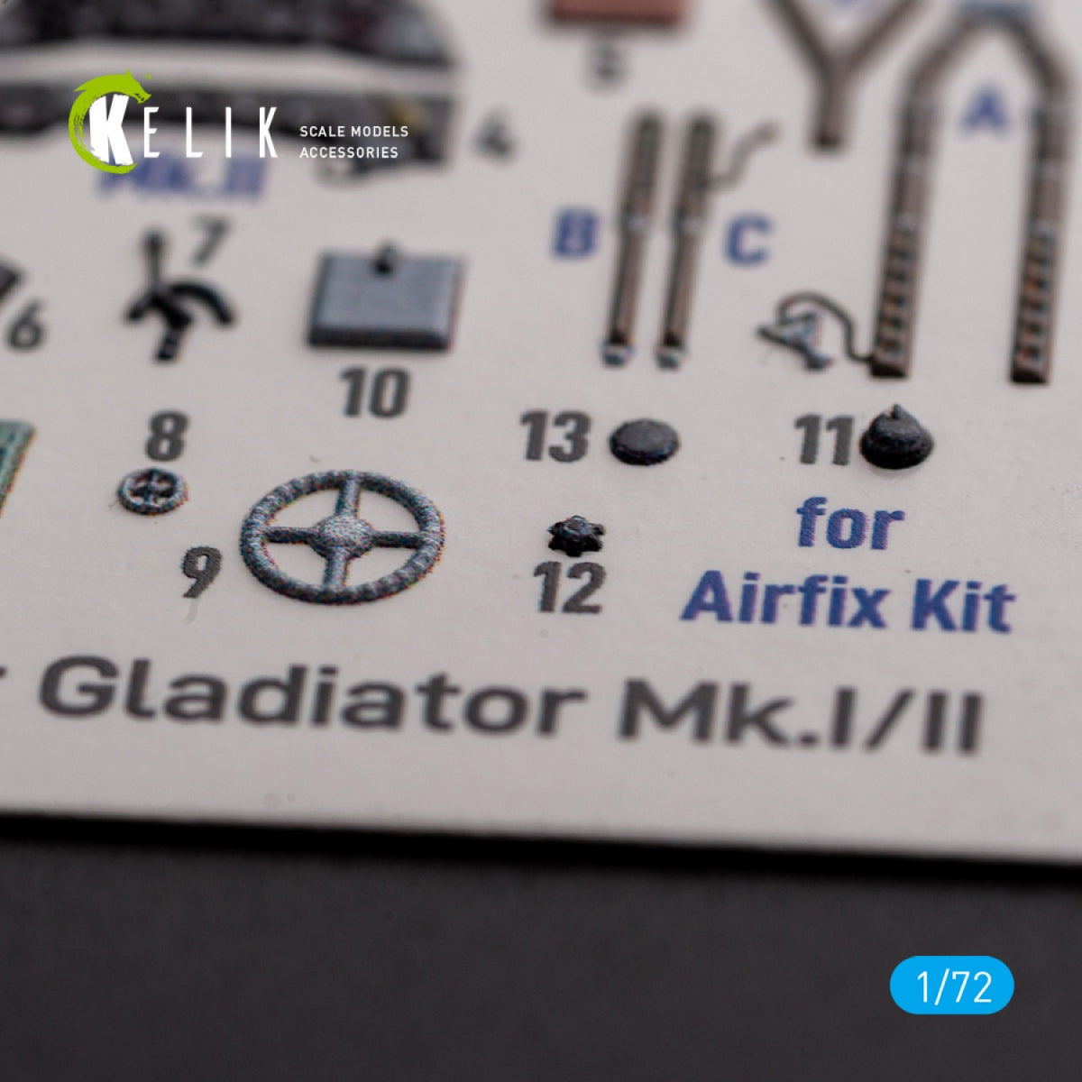 KELIK K72128 Gloster Gladiator Mk.I/II - interior 3D decals for Airfix kit 1/72 – image 4