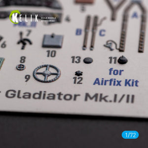 KELIK K72128 Gloster Gladiator Mk.I/II - interior 3D decals for Airfix kit 1/72 – image 4