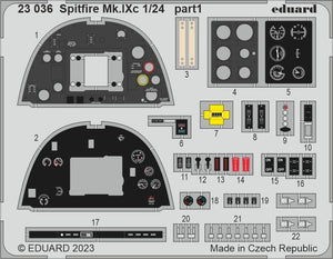Eduard BIG2405 Spitfire Mk. IXc AIRFIX 1/24 – zdjęcie 5