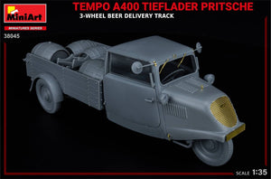 MiniArt 38045 TEMPO A400 TIEFLADER PRITSCHE 3-WHEEL BEER DELIVERY TRUCK 1/35 – image 14