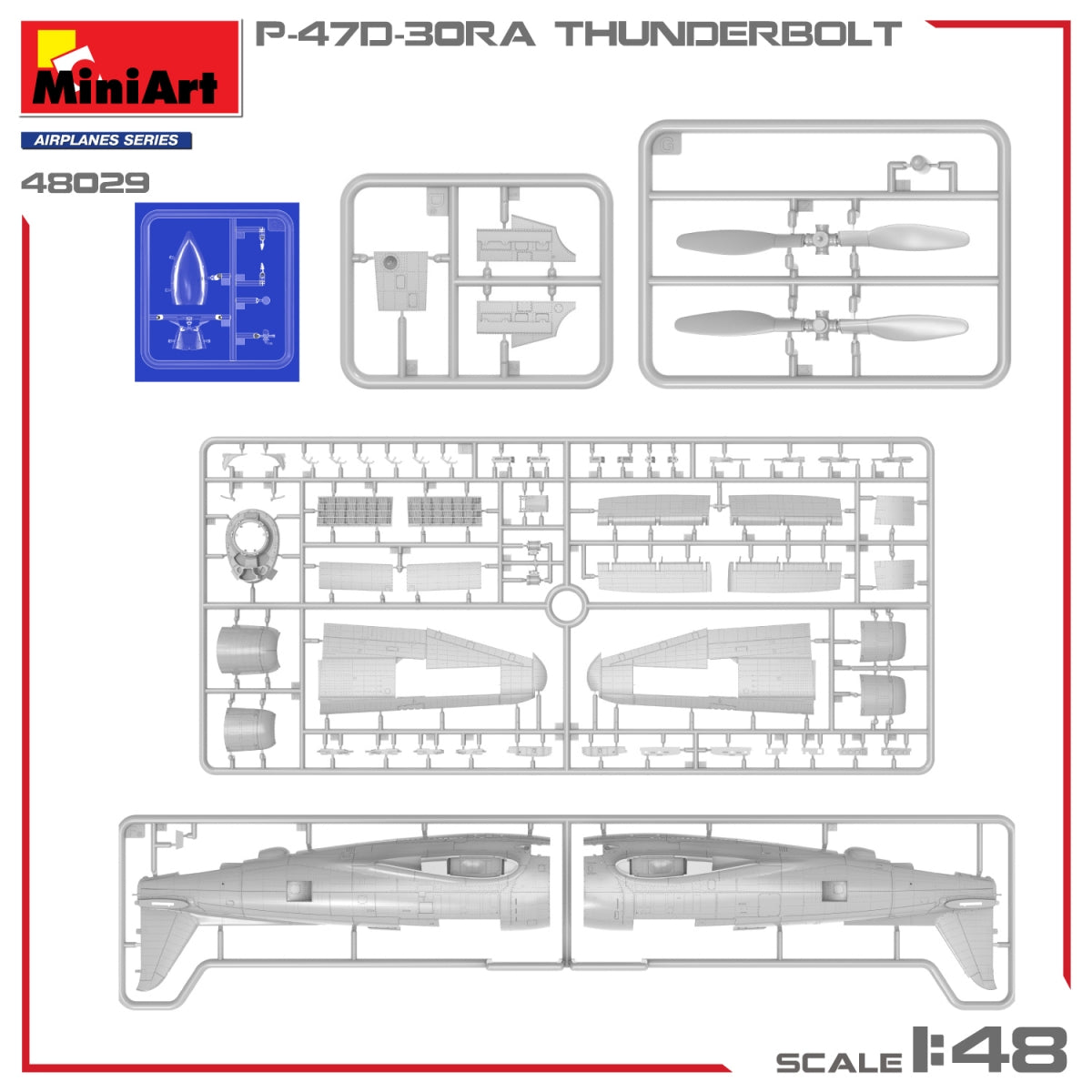MiniArt 48029 P-47D-30RA THUNDERBOLT - Advanced Kit 1/48 – image 9