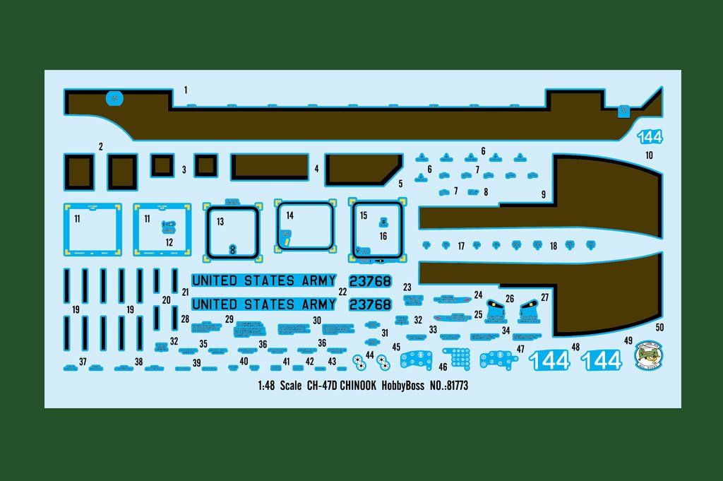 Hobby Boss 81773 CH-47D CHINOOK 1/48 – obrázek 3