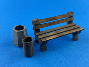 Point of no Return 3522010 Station benches and trash cans 1/35 – image 6