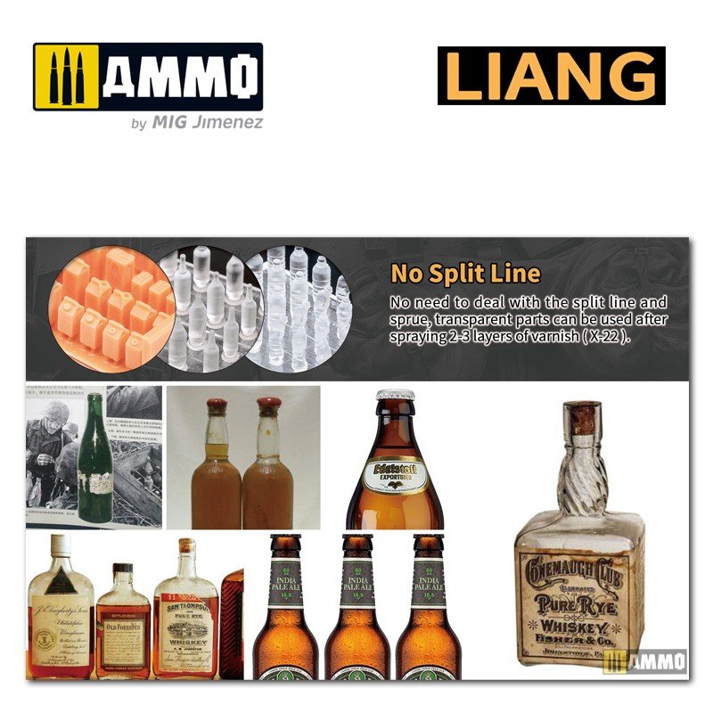 Liang 0416 3D-Print Model Glass Wine Bottle x 36 1/32 1/35 – Bild 7
