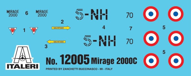 Italeri 12005 Mirage 2000C My First Model Kit 1/72 – imagen 3