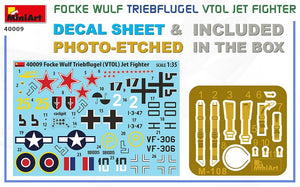 MiniArt 40009 Focke Wulf Triebflugel (VTOL) Jet Fighter 1/35 – obrázek 2