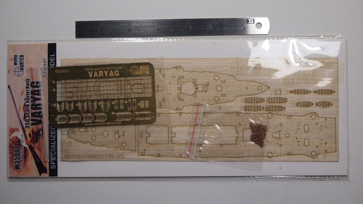 Wood Hunter W35001 Wood Deck Imperial Russia Varyag for Zvezda 1/350 – Bild 2