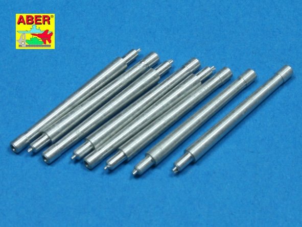Aber 350L-39 Set of 8 pcs 380 mm short barrels for ships Richeulieu, Jean Bart 1/350