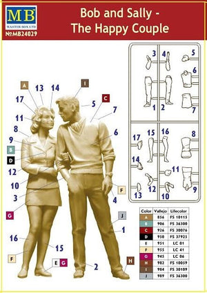 Master Box 24029 Dangerous Curves Series. Bob and Sally - The Happy Couple 1/24 – image 5
