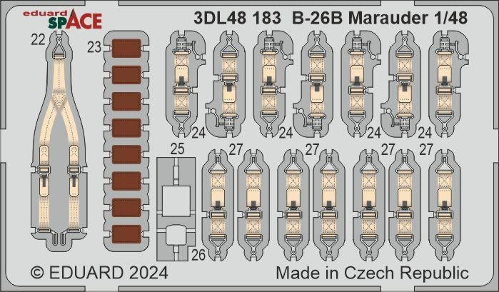 Eduard 3DL48183 B-26B Marauder SPACE ICM 1/48 – image 2