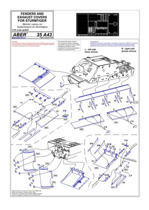 Aber 35A043 Fenders for Sturmtiger (1/35) – Bild 4