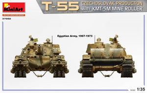 MiniArt 37092 T-55 CZECHOSLOVAK PRODUCTION with KMT-5M MINE ROLLER 1/35 – obrázek 6