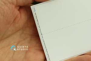 Quinta Studio QRV-023 Double riveting rows (rivet size 0.10 mm, gap 0.4 mm, suits 1/72 scale), White color, total length 6.7 m/22 ft – immagine 2