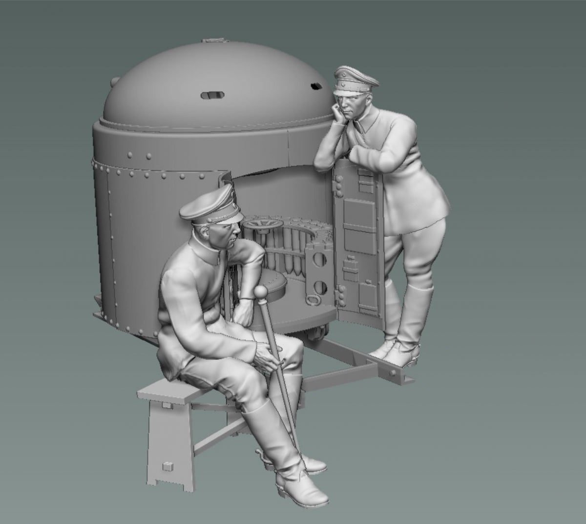 Copper State Models F35-050 Fahrpanzer German Sitting Officer 1/35 – image 4