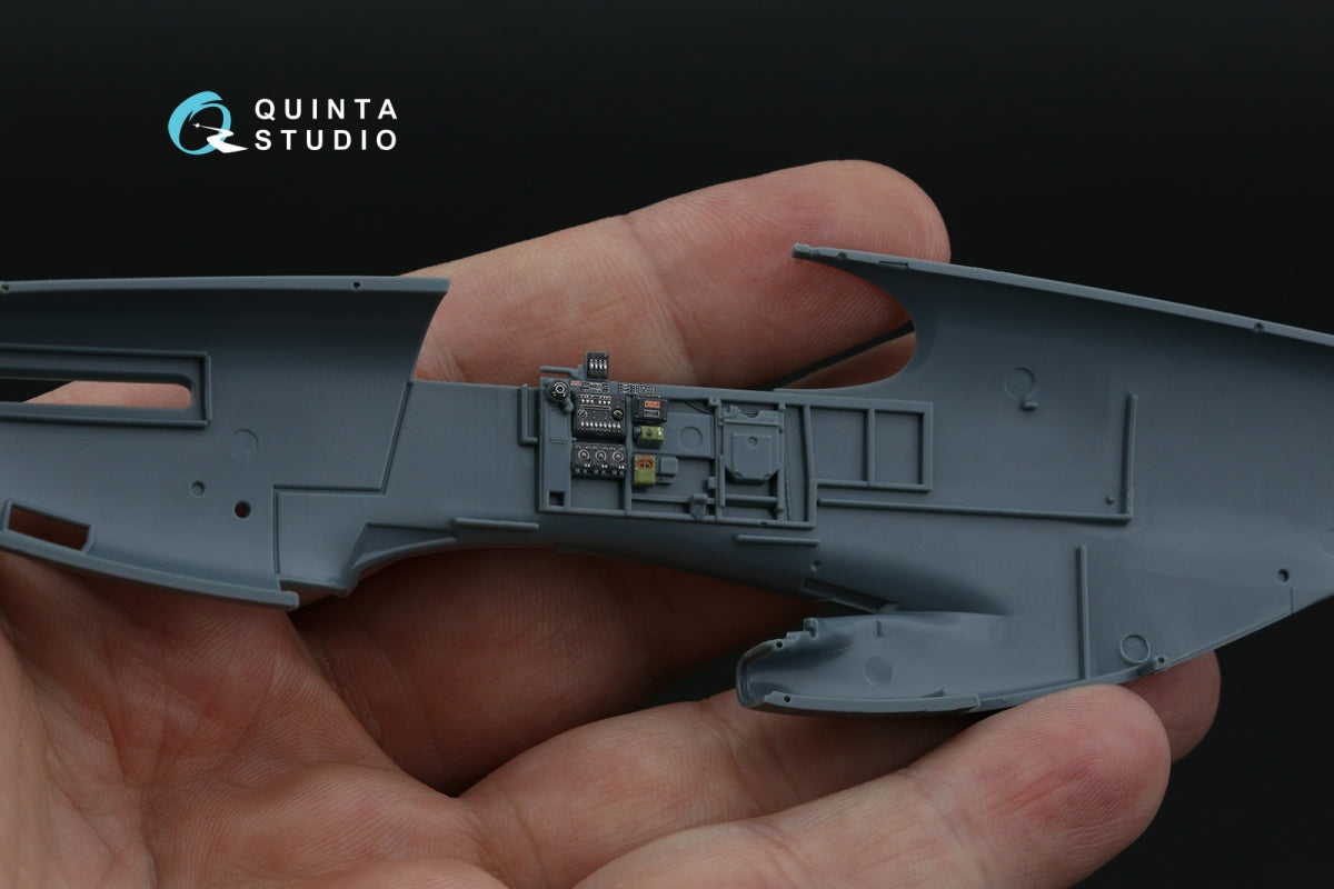 Intérieur imprimé en 3D et coloré sur papier décalcomanie Quinta Studio QD48533 P-51B/C Mustang Early (Eduard) 1/48 – image 6