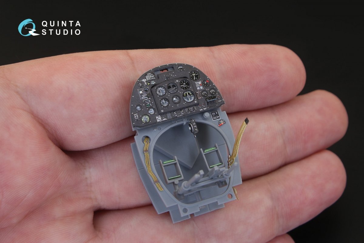 Intérieur imprimé en 3D et coloré sur papier décalcomanie Quinta Studio QD32020 Spitfire Mk.XVI (pour maquette Tamiya) 1/32 – image 4