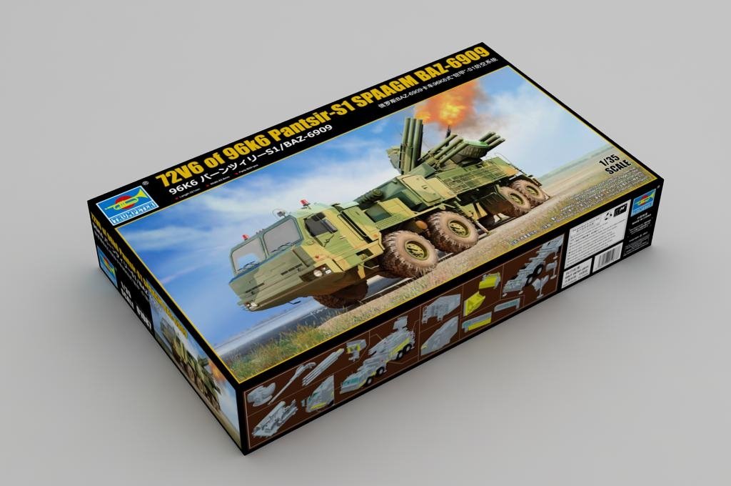 Trumpeter 01087 72V6 of 96k6 Pantsir-S1 SPAAGM BAZ-6909 1/35 – image 2