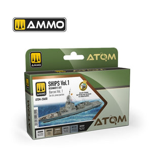 AMMO by Mig Jimenez 20600 ATOM Beginners Set: Ships Vol.1 6x20ml