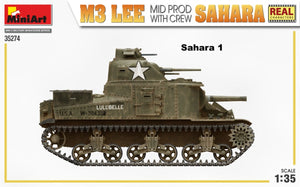 MiniArt 35274 M3 LEE MID MADE BY SAHARA w/CREW 1/35 – imagen 3