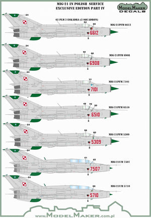 ModelMaker Decals D48153 MiG-21 in Polish service exclusive edition part IV 1/48 – Bild 3