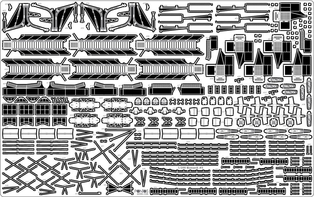 Pontos 23001F2 BISMARCK 1941 Detail Up Set Basic Ver.2 1/200 – Bild 6
