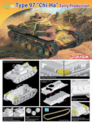 Dragon 7395 Type 97 Chi-Ha Early Production 1/72 – obrázek 2