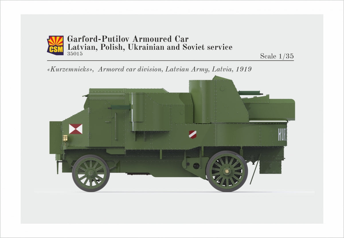 Copper State Models 35015 Garford-Putilov Armored Car, Latvian, Polish, Ukrainian, Soviet Service 1/35 – image 3