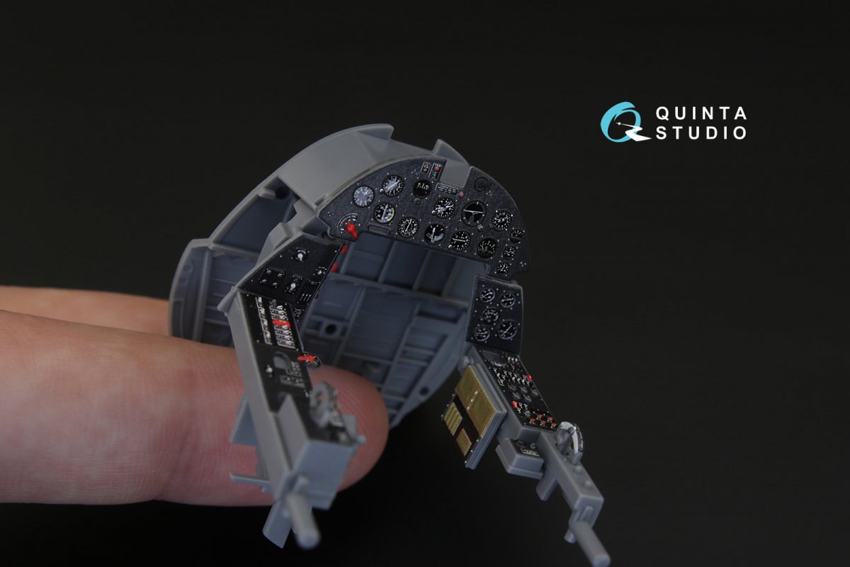 Quinta Studio QD32015 F4U-1 Corsair (Bird cage) 3D-Printed &amp;amp; colored Interior on decal paper (for Tamiya kit) 1/32 – image 4