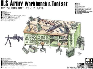 AFV Club 35302 US Army Workbench &amp;amp; Tool set 1/35