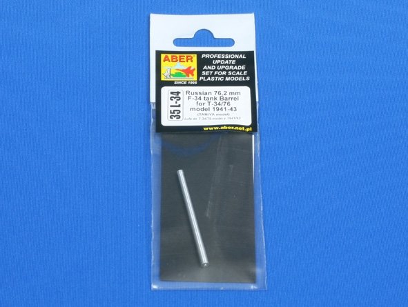 Aber 35L-034 Soviet tank barrel 76.2mm F-34 for T-34/76 model 1941-43 (1/35) – image 4