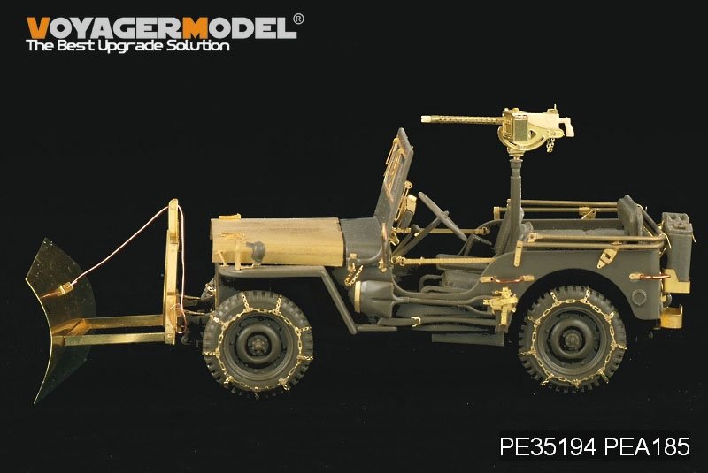Voyager Model PEA185 WWII US Jeep Willys MB snow plow w/ tire chains (For TAMIYA /ITALIAN) 1/35 – image 7