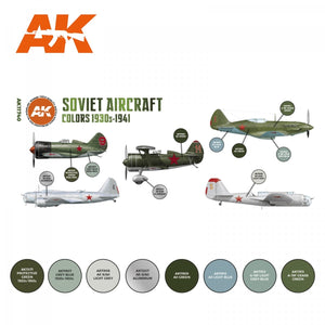 AK Interactive AK11740 SOVIET AIRCRAFT COLORS 1930S-1941 8x17 ml – image 2
