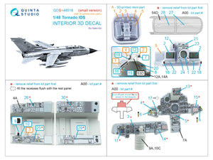 Quinta Studio QDS+48518 Tornado IDS 3D-Printed colored Interior on decal paper (Italeri) (small version) (with 3D-printed resin parts) 1/48 – imagen 7