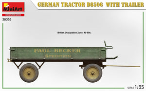 MiniArt 38038 German Tractor D8506 with trailer 1/35 – obrázek 7