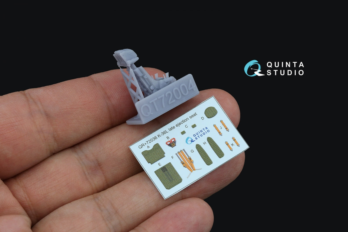 Quinta Studio QR+72036 K-36L (late) ejection seat (for Su-25/Su-25SM aircraft since 2008) (All kits) 1/72 – Bild 2