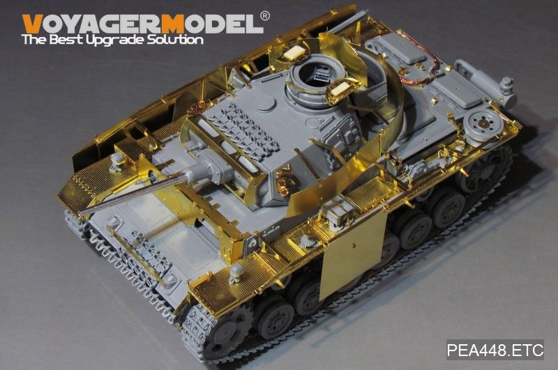 Voyager Model PEA448 WWII German Pz.Kpfw.III Ausf.M/N Additional Armor (For TAKOM) 1/35 – obrázek 5