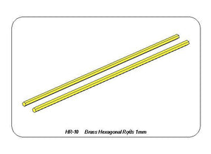 Aber HR-10 Brass hexagonal rods 1.0mm length 245mm x2 pcs. – Bild 3