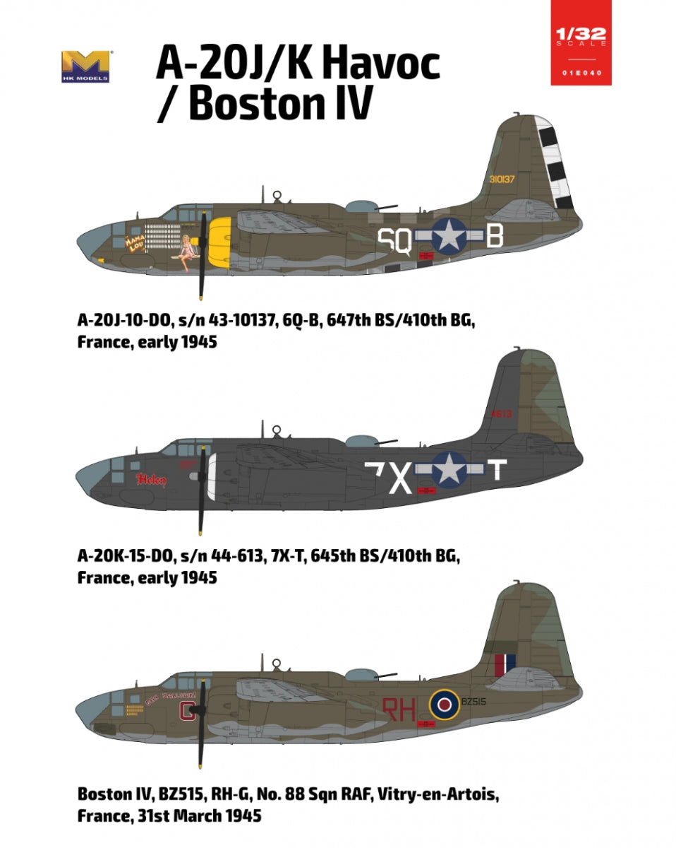 HK Models 01E040 A-20J/K Havoc / Boston IV 1/32 – image 11