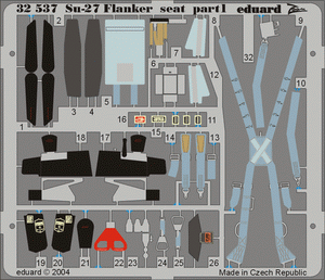 Eduard 32537 Su-27 Flanker seat 1/32 TRUMPETER – Bild 2