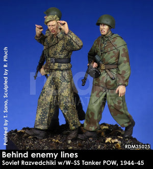 RADO Miniatures RDM35025 Soviet Razvedchiki w/W-SS tanker POW, (1944-45) 1/35 – obrázek 3