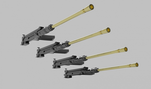 Panzer Art GB35-116 FlaKvierling 38 Gun barrels with body AA Gun (x4) 1/35 – zdjęcie 3