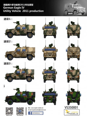 Vespid Models VS350001 German Utility Vehicle 2011 Production Eagle IV 1/35 – Bild 2