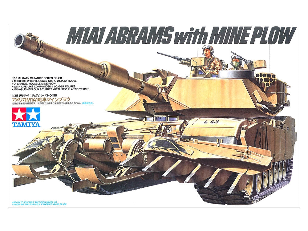 Tamiya 35158 US M1A1 Abrams w/ Mine Plow (1/35) – obrázek 2
