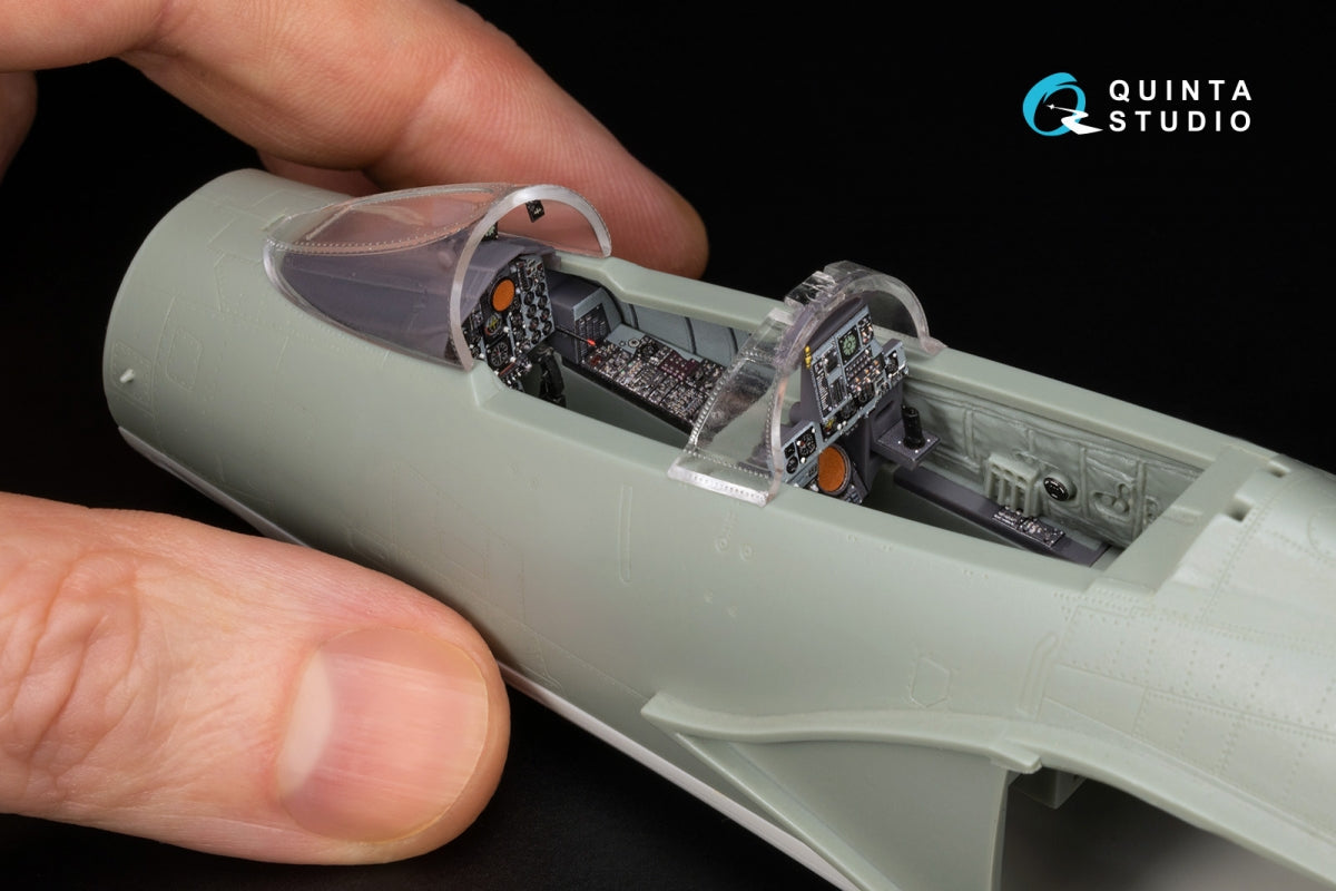 Quinta Studio QD+48489 F-4J Phantom II 3D-Printed &amp;amp; colored Interior on decal paper (Academy) (with 3D-printed resin parts) 1/48 – image 13