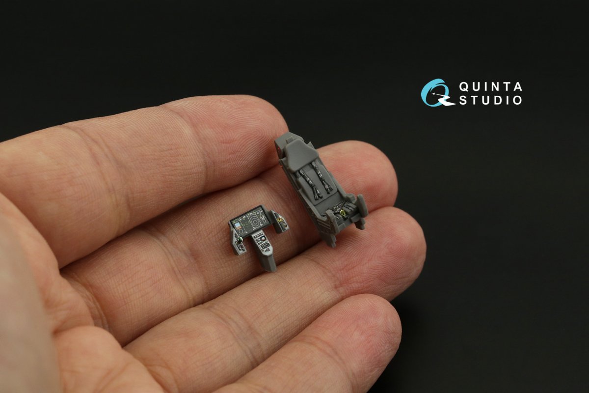 Quinta Studio QD72066 F-35B 3D-Printed &amp;amp; colored Interior on decal paper (Academy) 1/72 – imagen 11