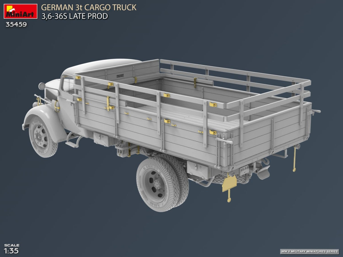 MiniArt 35459 German 3t Cargo Truck 3.5-36s Late Production 1/35 – image 6