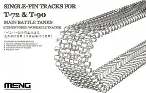 Meng Model SPS-029 SINGLE PIN TRACKS FOR T-72 &amp;amp; T-90 MAIN BATTLE TANKS (CEMENT-FREE WORKABLE TRACKS) 1/35