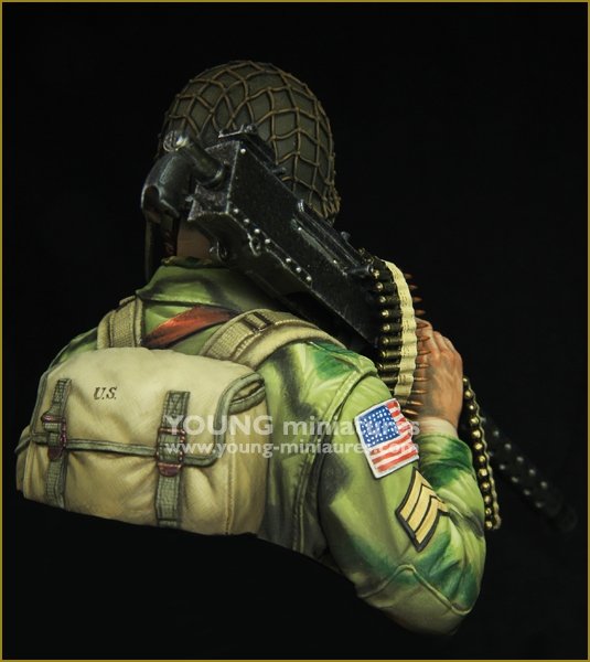 Young Miniatures YM1873 WW2 US AIRBORNE with M1919 1/10 – Bild 5